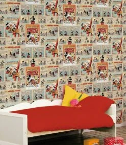 Tapete 1930s Mickey Mouse Hellblau -ferm LIVING Verkäufe 1930s Mickey Mouse 430793 2880x1440