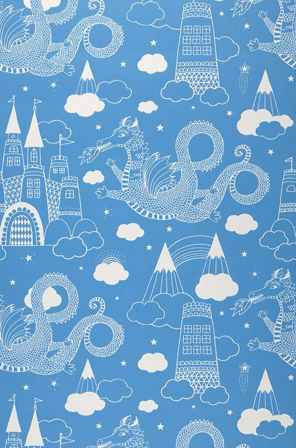 Tapete Drakhimlen Himmelblau 2 Tapete Drakhimlen Himmelblau – Bild 2