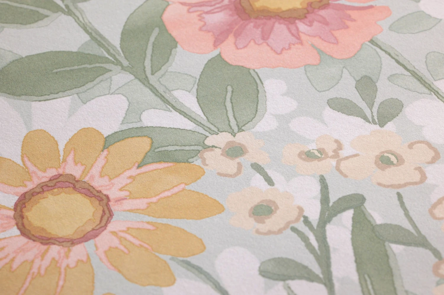 Tapete Dorea Blassgrün 2 Tapete Dorea Blassgrün – Bild 2