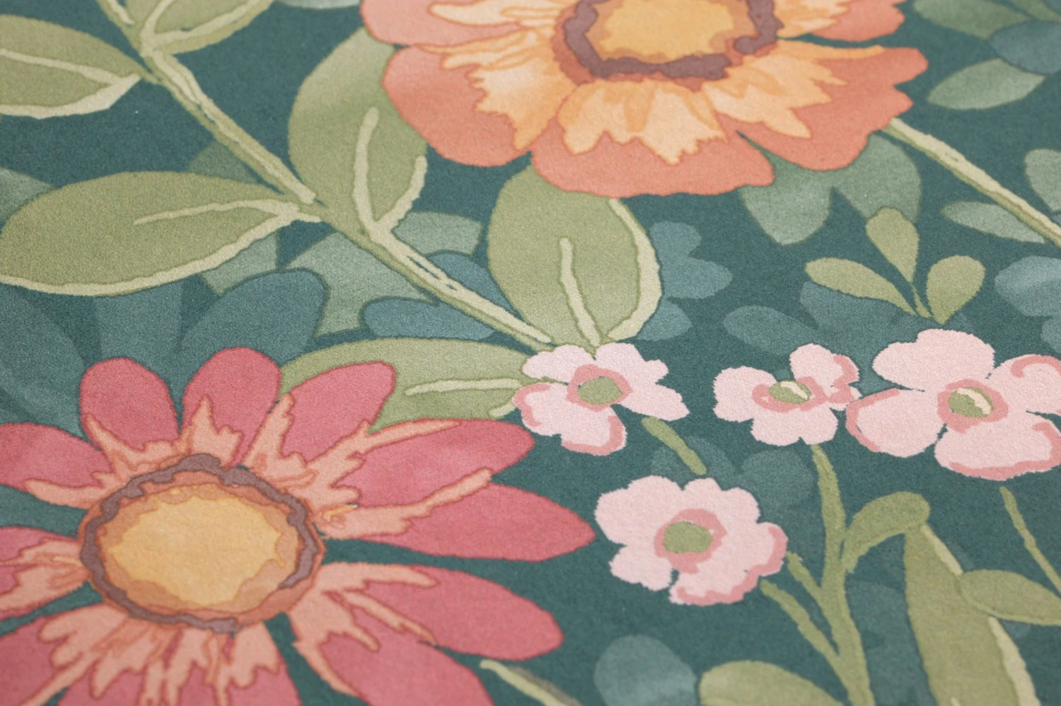 Tapete Dorea Blaugrün 2 Tapete Dorea Blaugrün – Bild 2