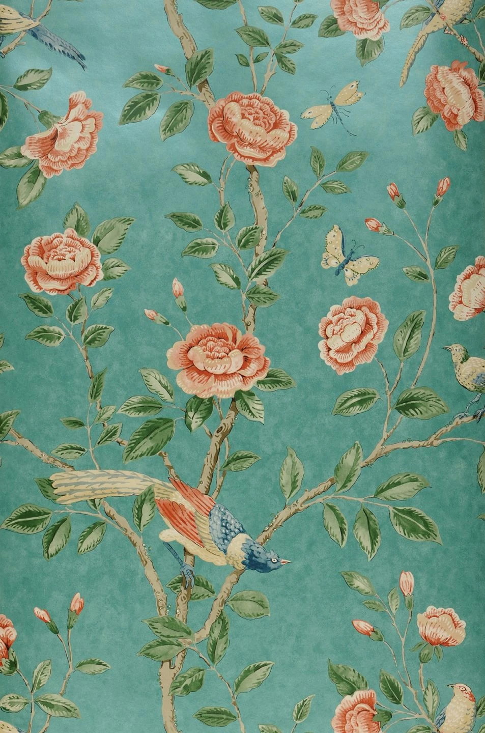 Tapete Majorelle Minttürkis Schimmer 1 Tapete Majorelle Minttürkis Schimmer