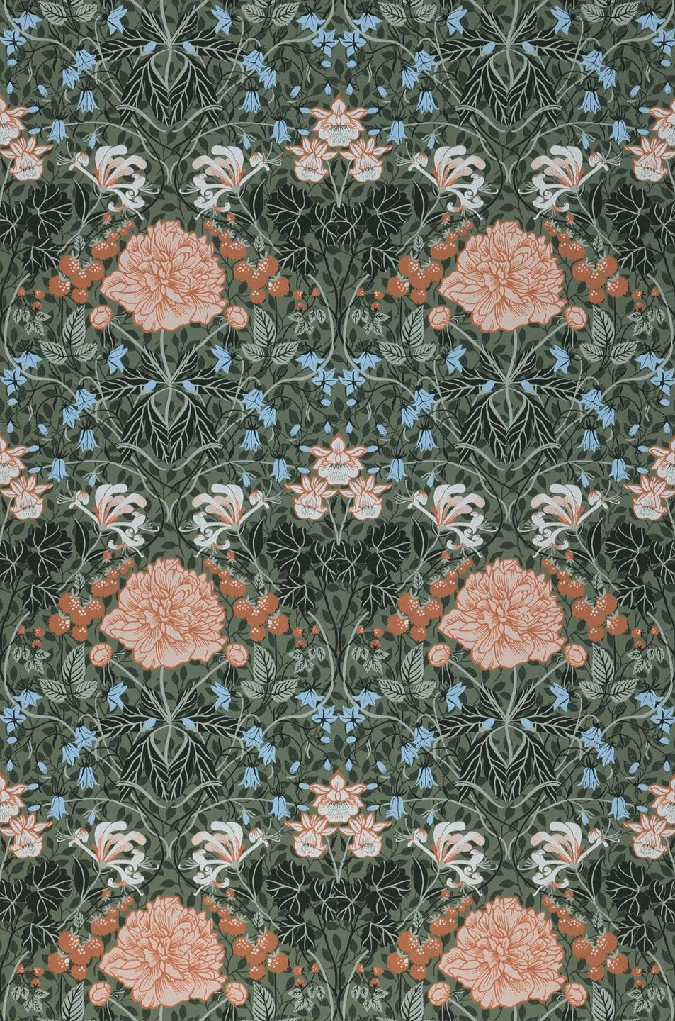 Tapete Lovisa Tannengrün 2 Tapete Lovisa Tannengrün – Bild 2