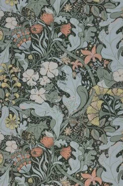 Tapete Aleksandra Dunkelgrün