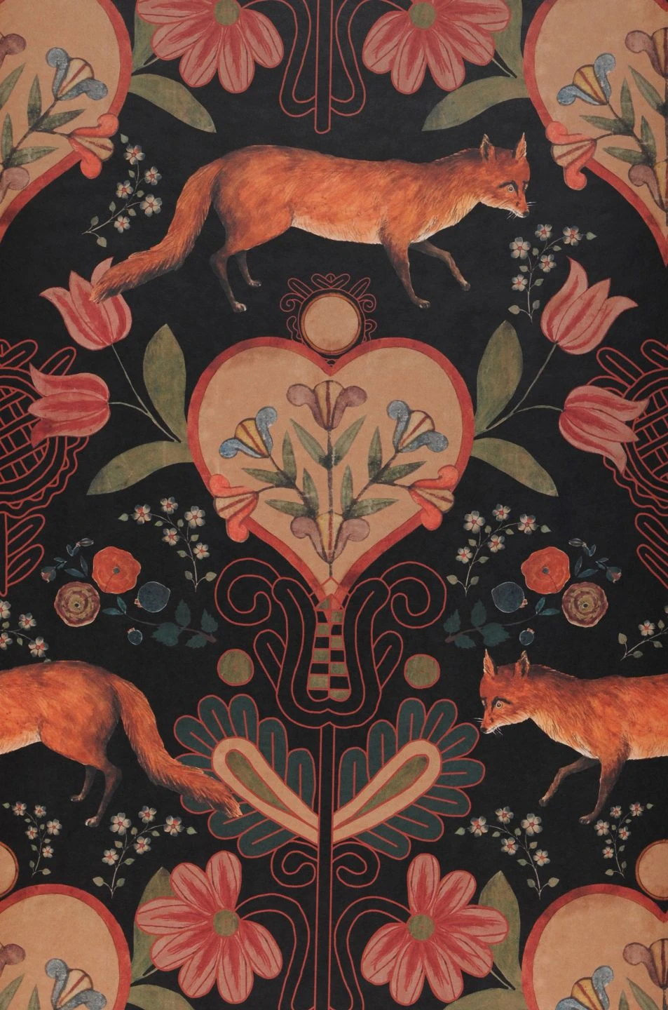 Wandbild The Vixen Schwarz 2 Wandbild The Vixen Schwarz – Bild 2