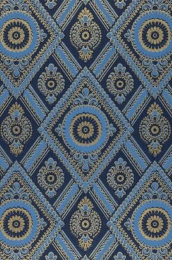 Tapete William Brillantblau -ferm LIVING Verkäufe 783131 B William 2880x1440