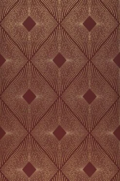 Tapete Metropolis Rotbraun