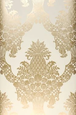 Tapete Pineapple Damask Perlgold