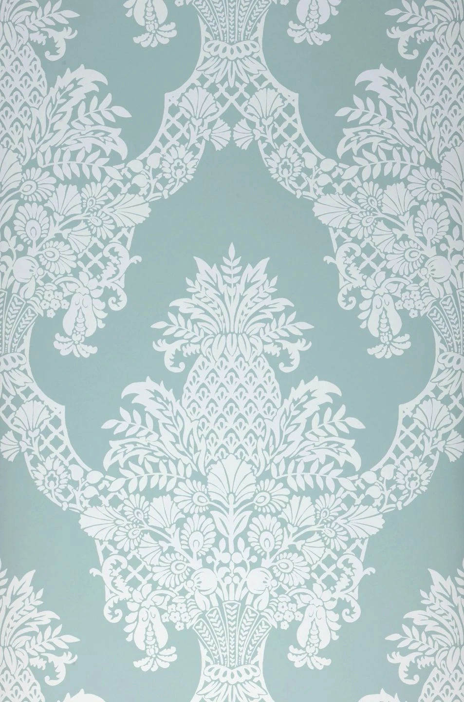 Tapete Pineapple Damask Pastelltürkis 2 Tapete Pineapple Damask Pastelltürkis – Bild 2