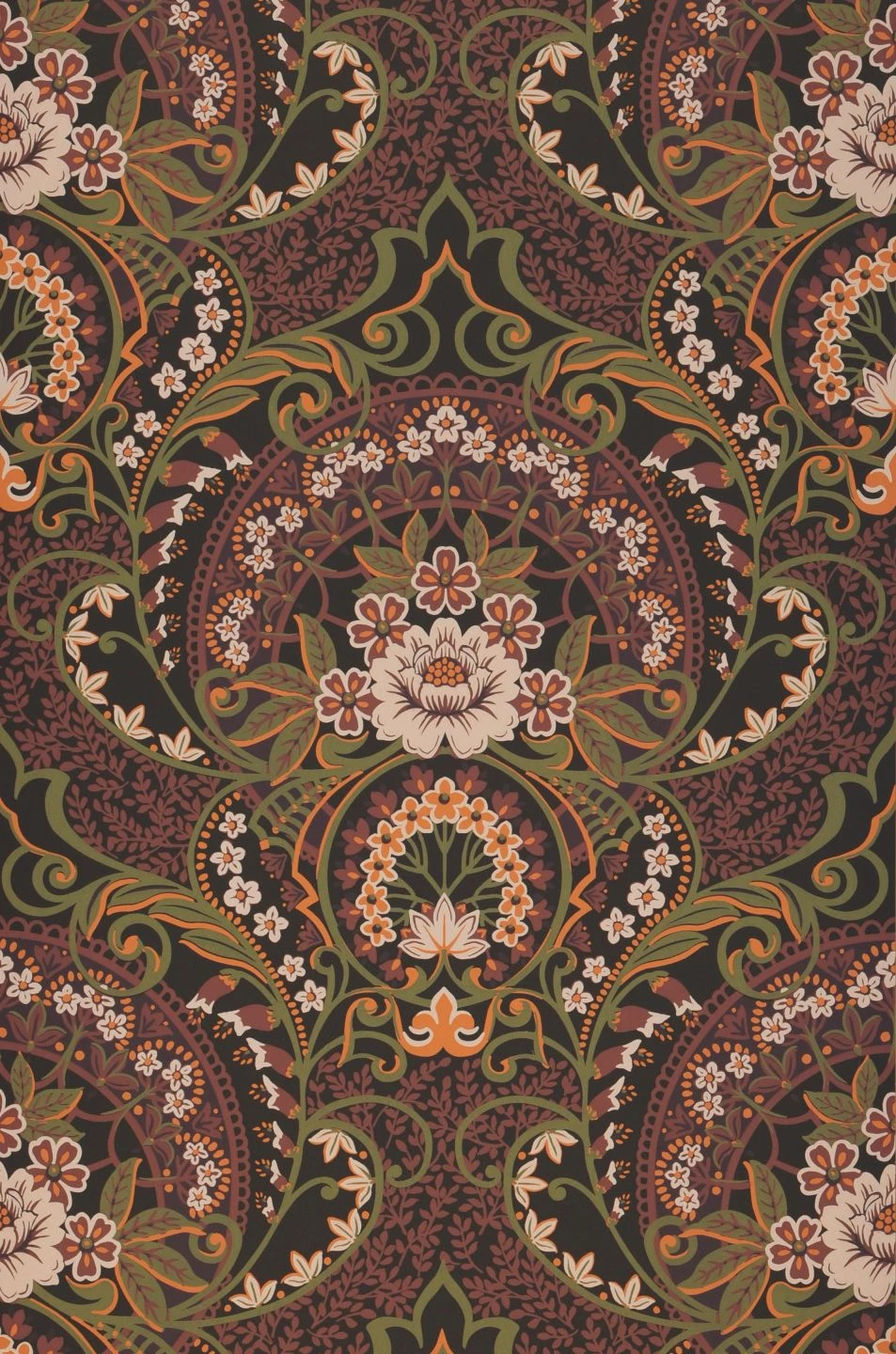 Tapete Sofia Mahagonibraun 2 Tapete Sofia Mahagonibraun – Bild 2