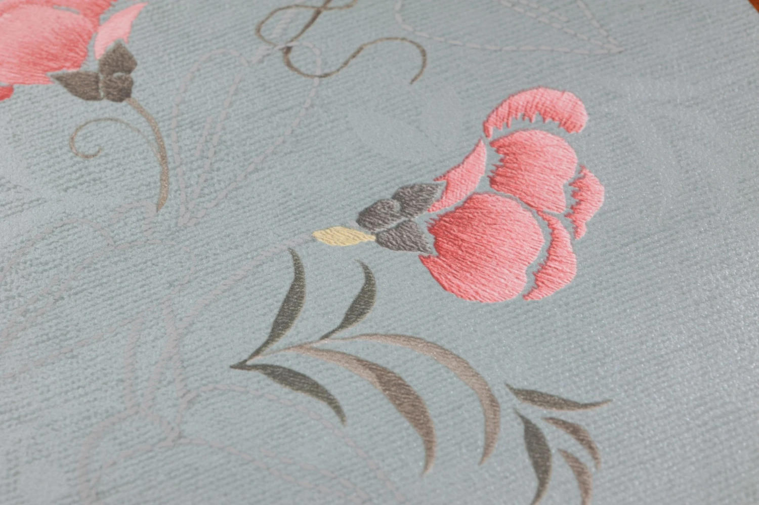 Tapete Marley Türkisgrau 2 Tapete Marley Türkisgrau – Bild 2