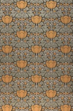 Tapete Marina Ockerbraun Perlglanz