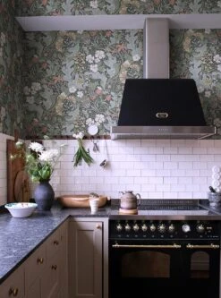 Tapete Aleksandra Dunkelgrün 7 Tapete Aleksandra Dunkelgrün -ferm LIVING Verkäufe Aleksandra B 485471 2880x1440