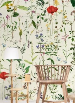 Wandbild Aquafleur Bunt 5 Wandbild Aquafleur Bunt -ferm LIVING Verkäufe Aquafleur B 725181 2880x1440