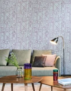 Tapete Arisa Violett -ferm LIVING Verkäufe Arisa B 270202 2880x1440