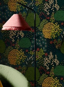 Tapete Aurora Schwarzgrün