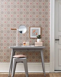 Tapete Avelina Pastellorange -ferm LIVING Verkäufe Avelina B 106451 2880x1440