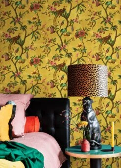 Tapete Camille Hellcurrygelb -ferm LIVING Verkäufe Camille B 451904 2880x1440