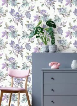 Tapete Candice Blaulila -ferm LIVING Verkäufe Candice B 103241 2880x1440