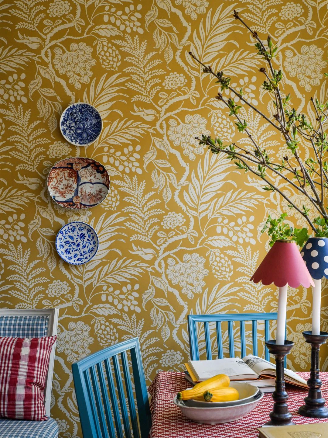 Tapete Cornucopia Ockergelb 4 Tapete Cornucopia Ockergelb – Bild 4
