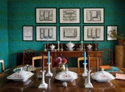 Tapete Darcie Türkisblau 9 Tapete Darcie Türkisblau -ferm LIVING Verkäufe Darcie C 462782 2880x1440