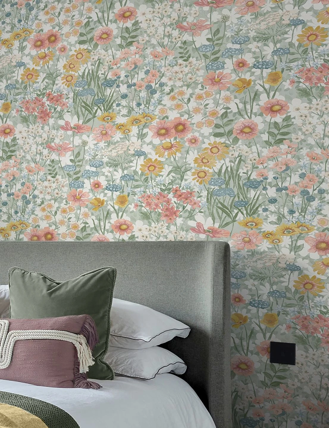 Tapete Dorea Blassgrün 3 Tapete Dorea Blassgrün – Bild 3