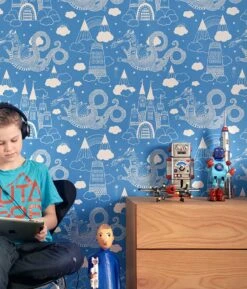 Tapete Drakhimlen Himmelblau 8 Tapete Drakhimlen Himmelblau -ferm LIVING Verkäufe Drakhimlen 389031 C 2880x1440