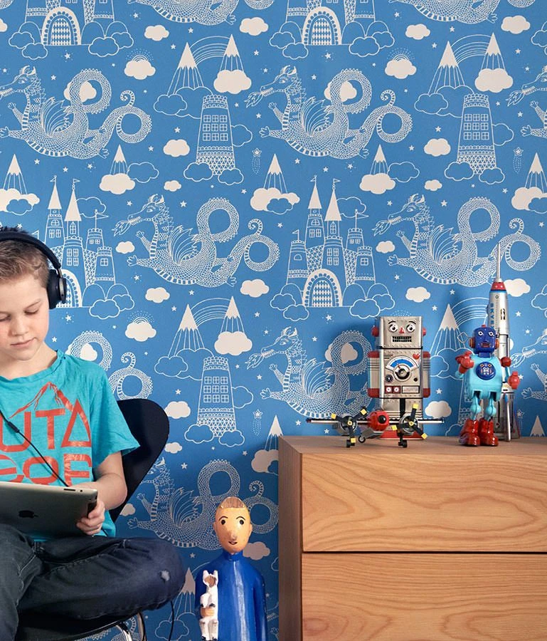 Tapete Drakhimlen Himmelblau 4 Tapete Drakhimlen Himmelblau – Bild 4