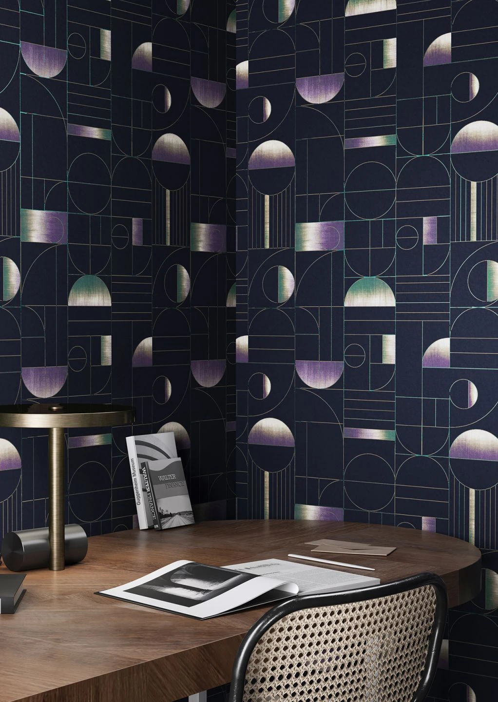 Tapete Duran Stahlblau 3 Tapete Duran Stahlblau – Bild 3