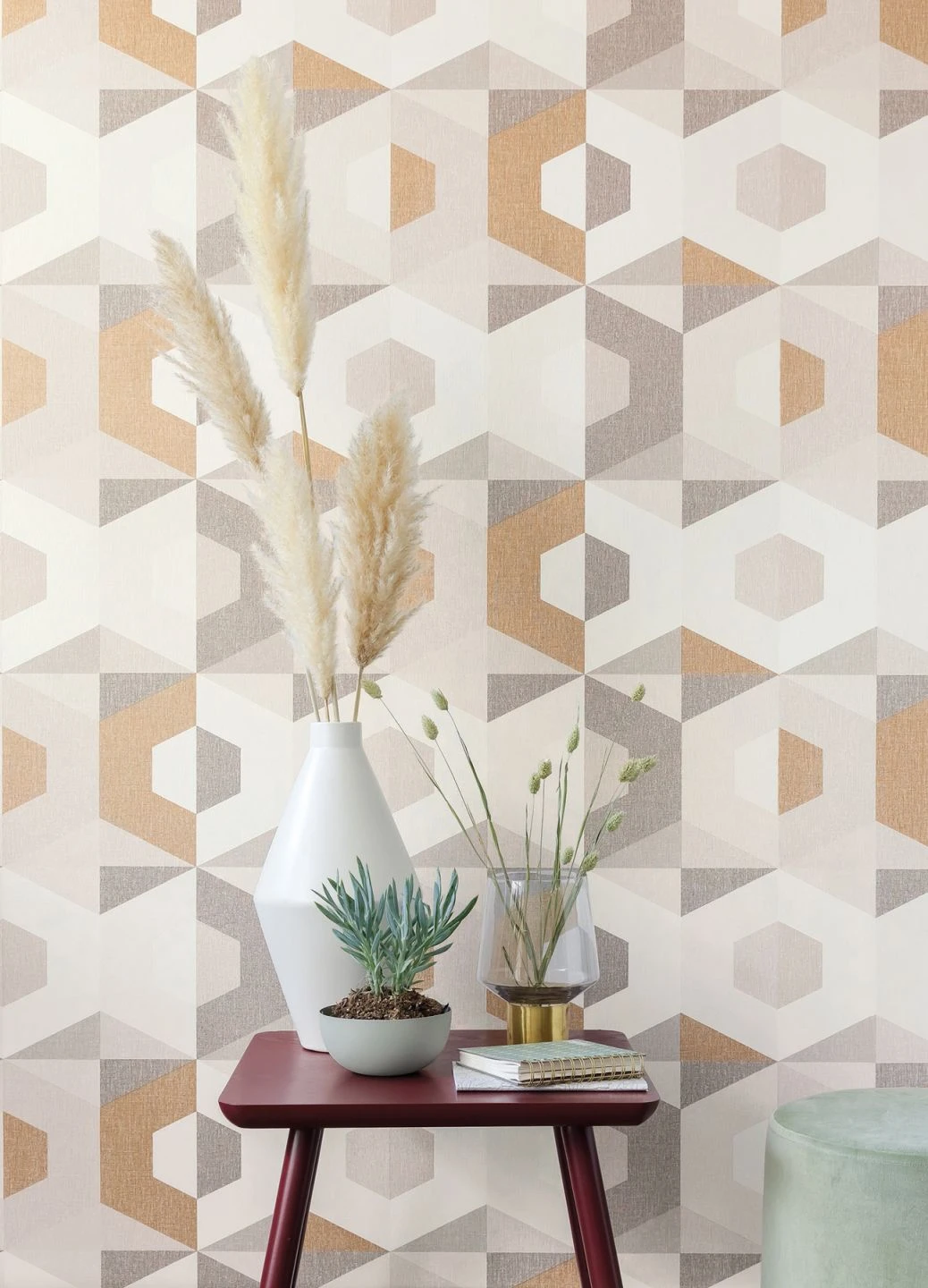 Tapete Fabrice Brauntöne 1 Tapete Fabrice Brauntöne