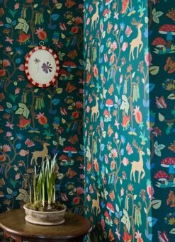 Tapete Fairytale Forest Dunkelgrün -ferm LIVING Verkäufe Fairytale Forest C 463341 2880x1440