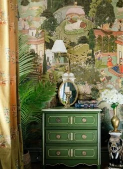 Wandbild Gardens Of Jaipur Grüntöne 6 Wandbild Gardens Of Jaipur Grüntöne -ferm LIVING Verkäufe Gardens of Jaipur B 725311 2880x1440