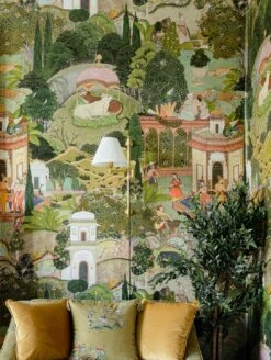 Wandbild Gardens Of Jaipur Grüntöne 7 Wandbild Gardens Of Jaipur Grüntöne -ferm LIVING Verkäufe Gardens of Jaipur C 725311 2880x1440