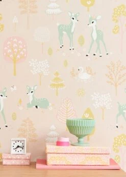 Tapete Golden Woods Zartrosa