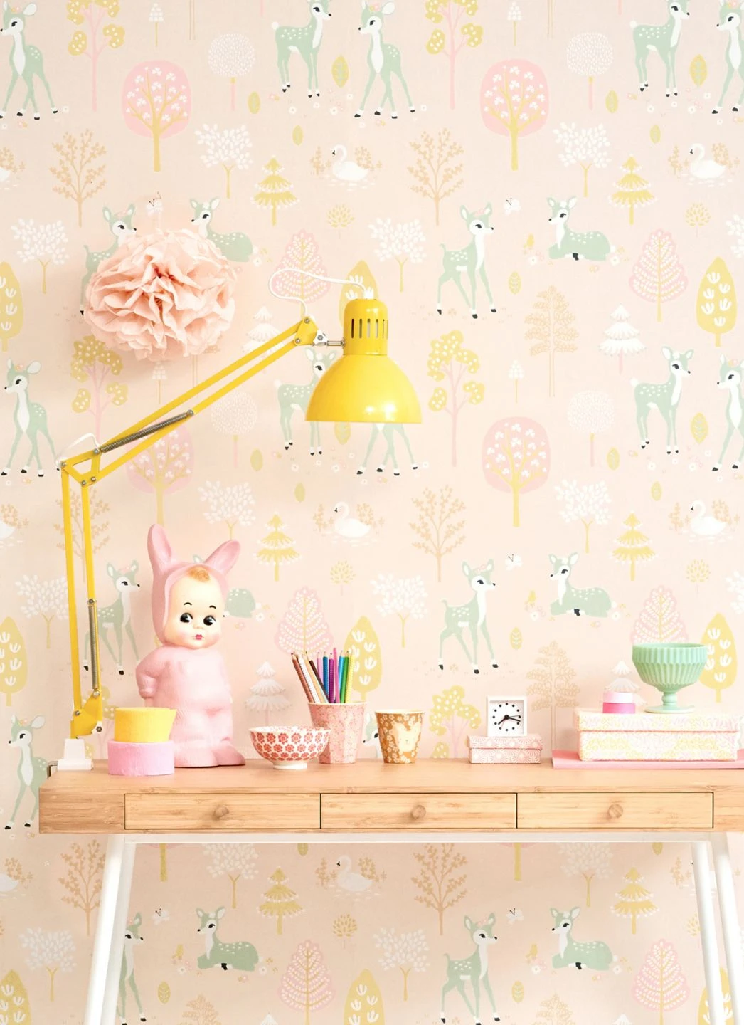 Tapete Golden Woods Zartrosa 3 Tapete Golden Woods Zartrosa – Bild 3