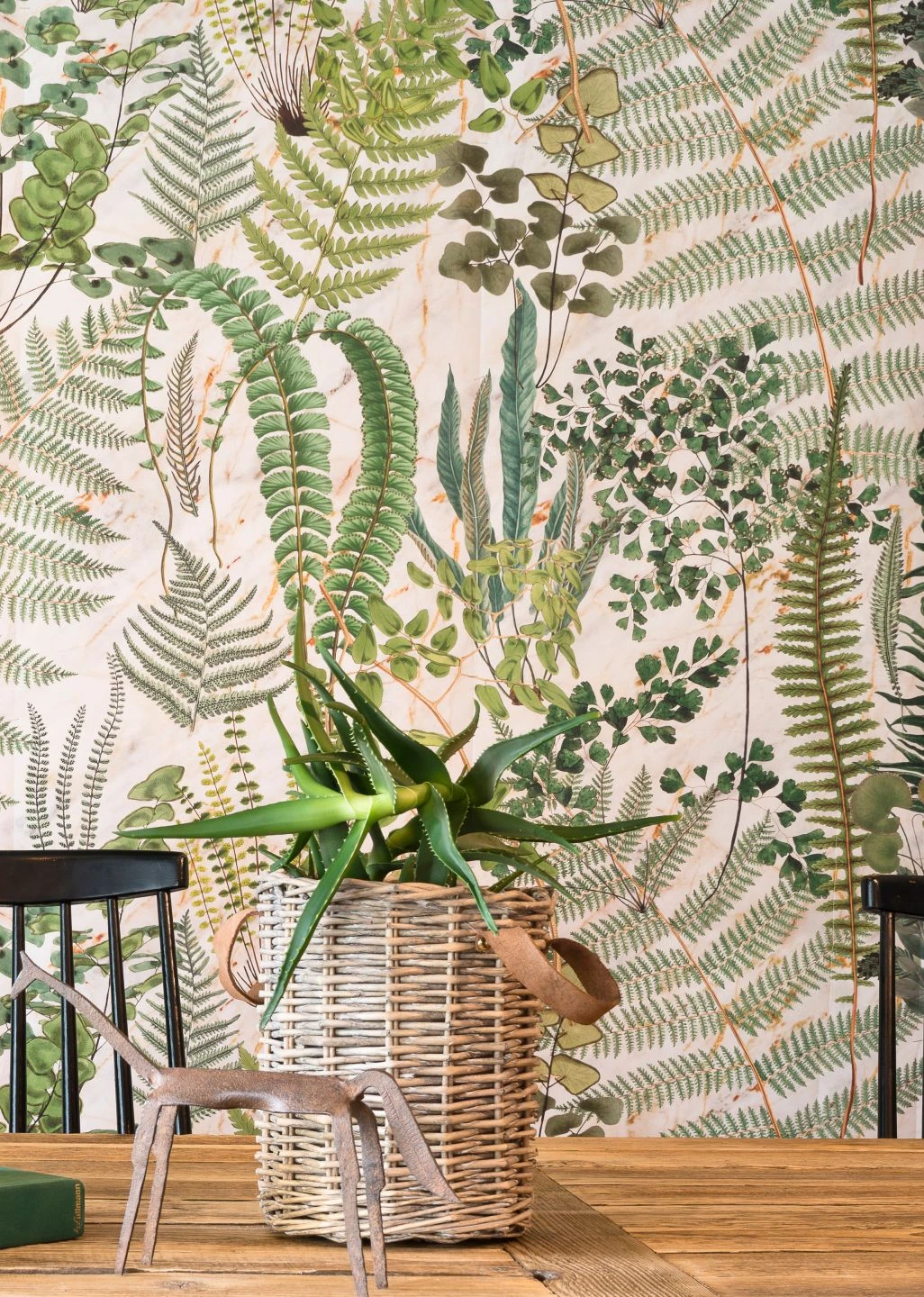 Wandbild Green Sanctuary Grauweiss 1 Wandbild Green Sanctuary Grauweiss