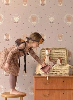 Tapete Hearts Hellgrauviolett -ferm LIVING Verkäufe Hearts B 389402 2880x1440