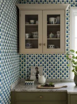 Tapete Henriette Brillantblau 7 Tapete Henriette Brillantblau -ferm LIVING Verkäufe Henriette C 452012 2880x1440