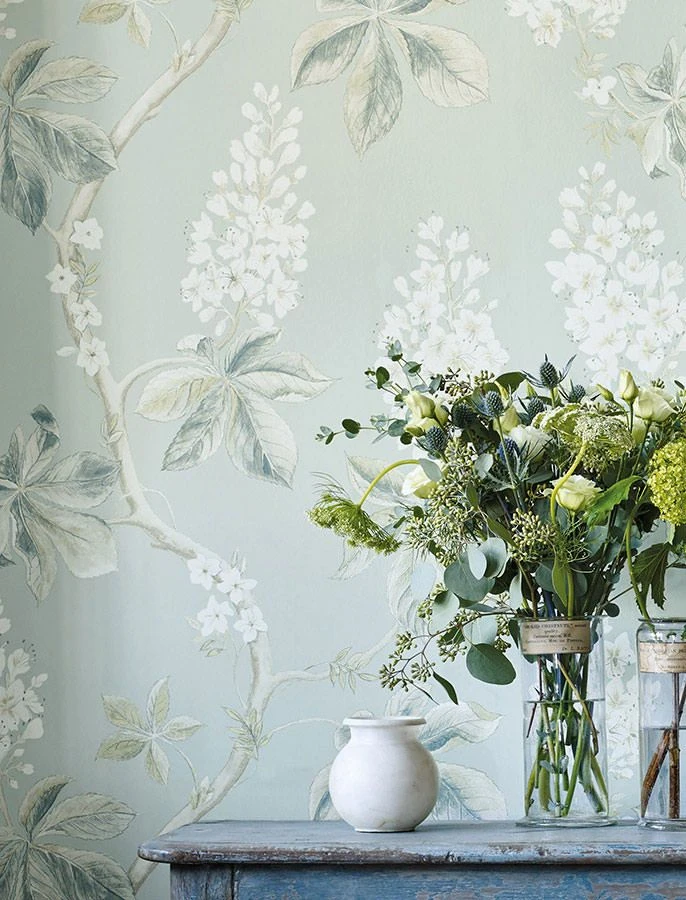 Tapete Hera Grünbeige 1 Tapete Hera Grünbeige