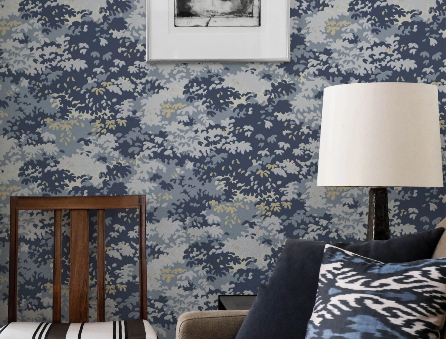 Tapete Into The Woods Blautöne 4 Tapete Into The Woods Blautöne – Bild 4