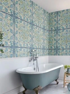 Tapete Jella Blautöne -ferm LIVING Verkäufe Jella B 462741 2880x1440