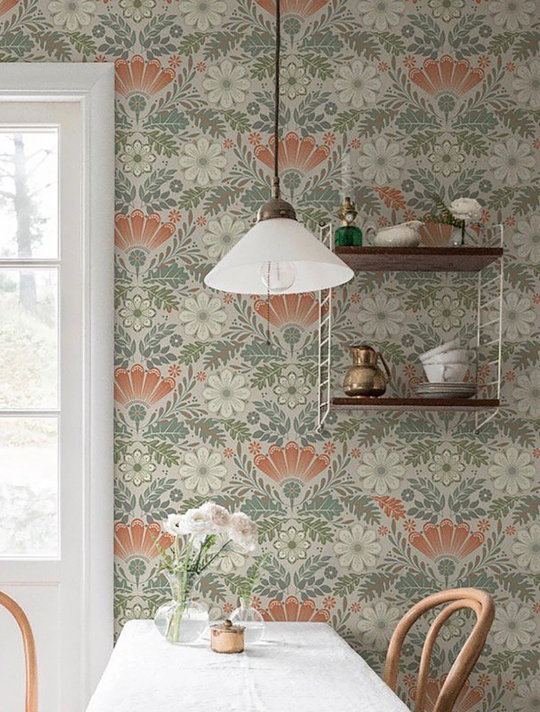 Tapete Johanna Orangebraun 2 Tapete Johanna Orangebraun – Bild 2