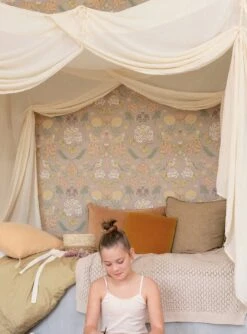 Tapete June Hellgraubeige -ferm LIVING Verkäufe June B 389343 2880x1440