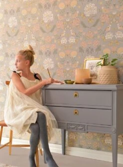 Tapete June Hellgrau -ferm LIVING Verkäufe June C 389342 2880x1440