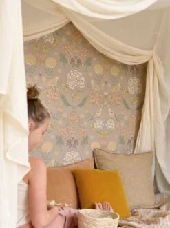 Tapete June Hellgraubeige -ferm LIVING Verkäufe June C 389343 2880x1440