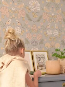 Tapete June Hellgrau -ferm LIVING Verkäufe June E 389342 2880x1440