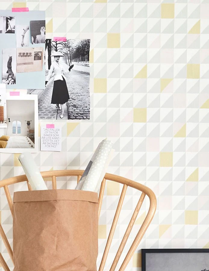 Tapete Katinka Hellgelb 1 Tapete Katinka Hellgelb