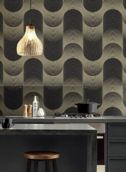 Tapete Katsura Schwarz -ferm LIVING Verkäufe Katsura B 431692 2880x1440