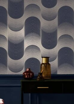 Tapete Katsura Dunkelblau -ferm LIVING Verkäufe Katsura B 431693 2880x1440