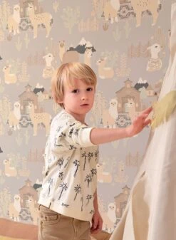 Tapete Lama Village Hellgrau 8 Tapete Lama Village Hellgrau -ferm LIVING Verkäufe Lama Village C 389361 2880x1440