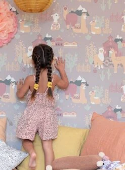 Tapete Lama Village Grauviolett -ferm LIVING Verkäufe Lama Village C 389364 2880x1440